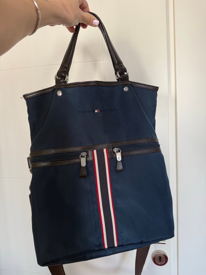 Tommy Hilfiger Lacivert Spor Çanta - Görsel 3