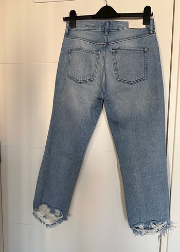 Mango Organic Cropped Mom Jean - Görsel 3