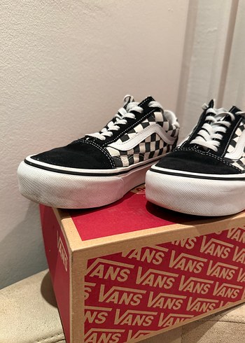Vans Checkerboard Platform Old Skool - Görsel 3