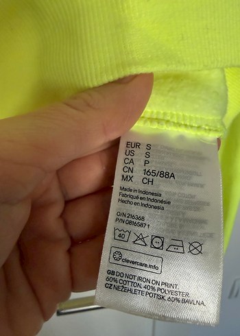 Sarı Fermuarlı Kısa Sweatshirt - Görsel 3