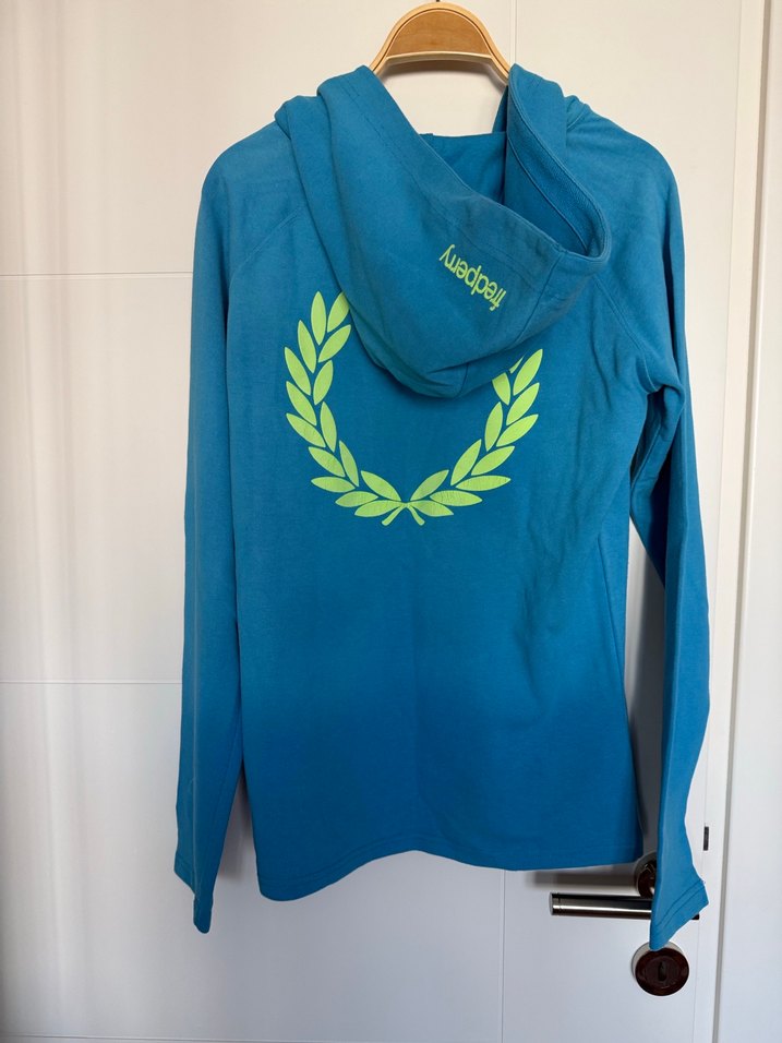 Mavi Kapüşonlu Kadın Sweatshirt - Görsel 3