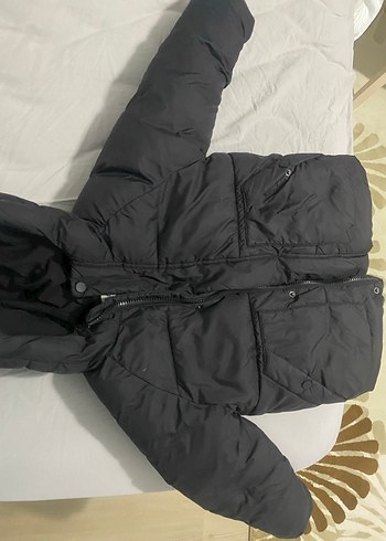 ZARA Siyah Kapüşonlu Erkek Çocuk Kaban - Görsel 3