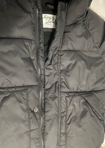 ZARA Siyah Kapüşonlu Erkek Çocuk Kaban - Görsel 4