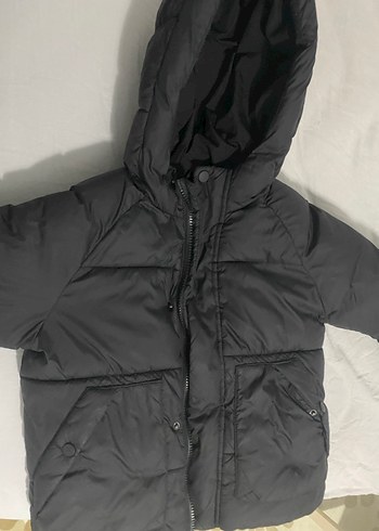 ZARA Siyah Kapüşonlu Erkek Çocuk Kaban - Görsel 2