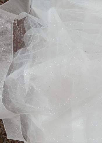 Straplez Midi A Kesim Beyaz Gelinlik - Görsel 6