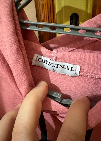 Pembe Kadın Kapüşonlu Sweatshirt - Görsel 2