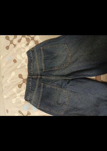 Kadın Bol Kesim Kot Pantolon - Görsel 3