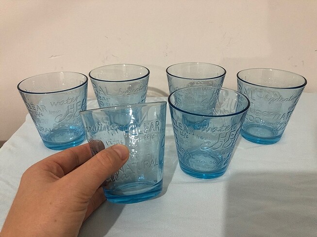 6 adet su bardağı