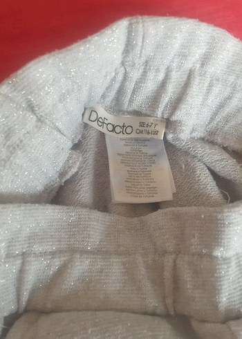 6 Yaş Beden gri Renk Gri Loose Fit Mini Kız Şortu
