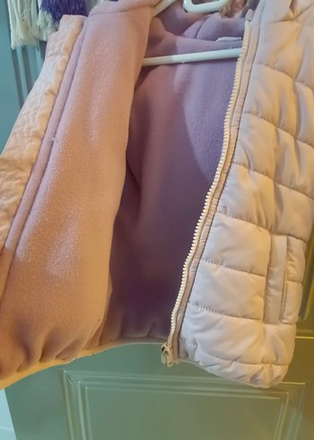 Kız Çocuk Pastel lila polarlı Mont - Görsel 3
