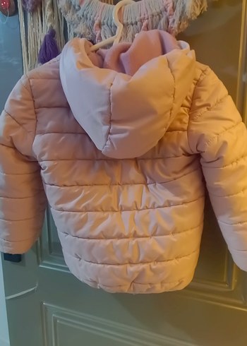 Kız Çocuk Pastel lila polarlı Mont - Görsel 4