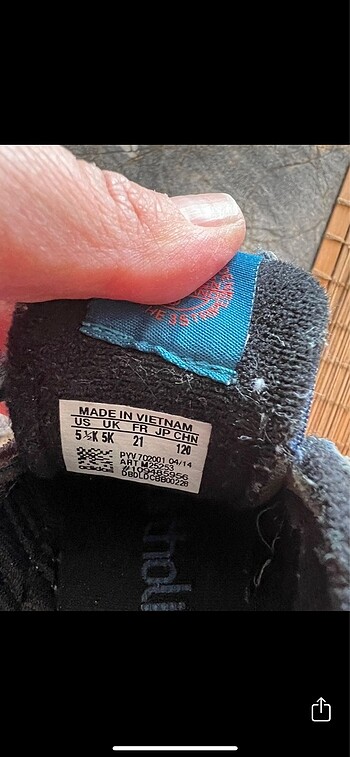 21 Beden Adidas bebek ayakkabisi