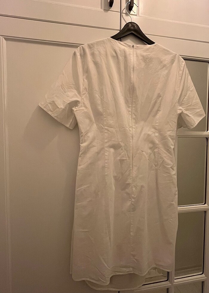 Twist beyaz elbise - Görsel 4