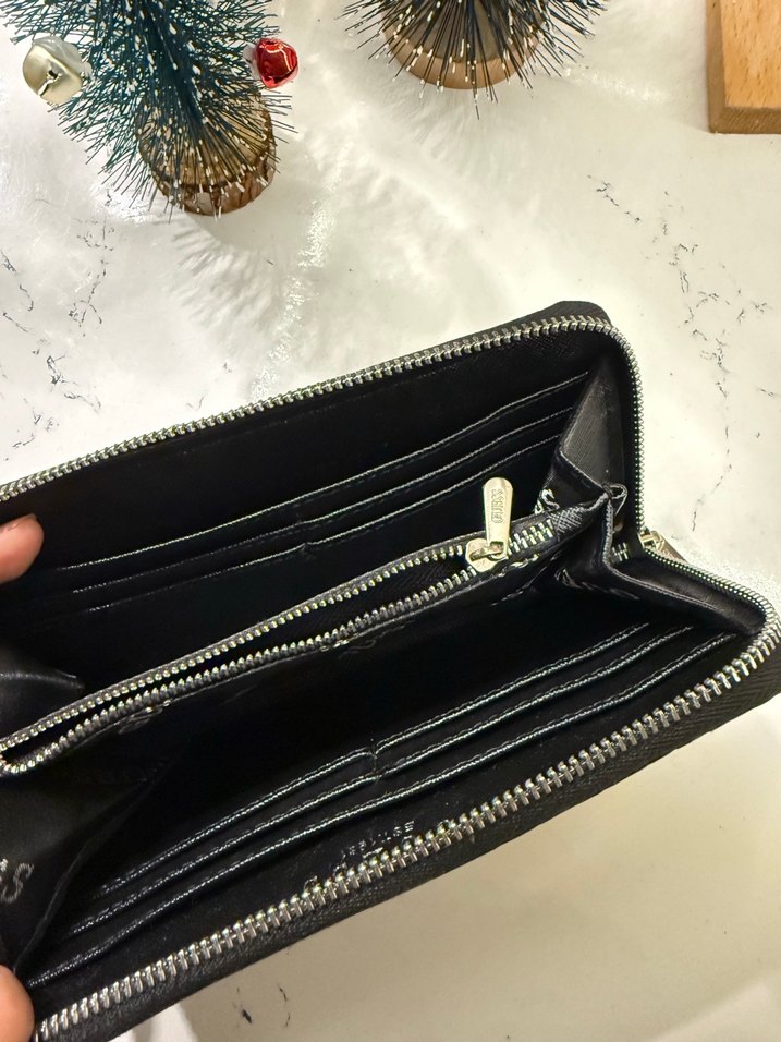 Guess Siyah Deri Fermuarlı Kadın Cüzdan - Görsel 4