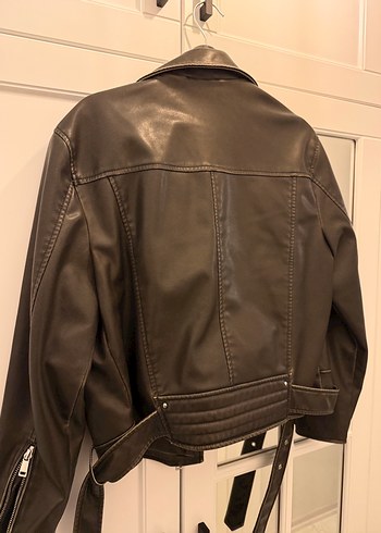 Kadın Kahverengi Zara Deri Ceket - Görsel 2