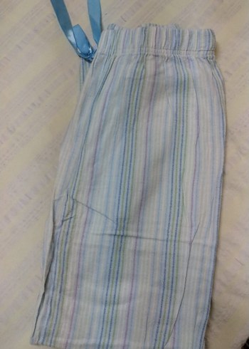 Diğer Mavi Rahat Kesim Kadın Kumaş pijama alti
