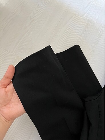 40 Beden siyah Renk Kumaş pantolon koton