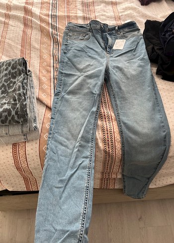 Kadın Mavi Slim Fit Midi Denim Jean