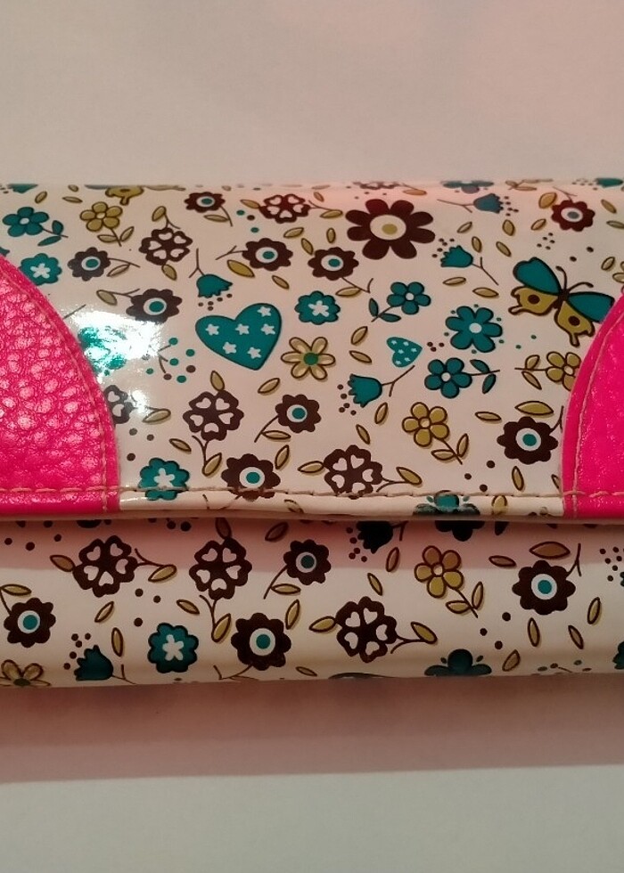 Kadın uzun cüzdan çiçekli - Görsel 4