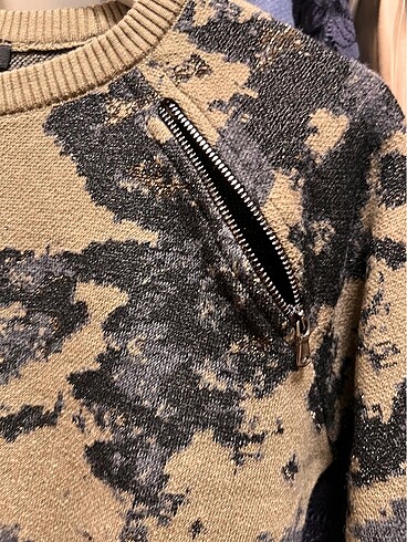 l Beden haki Renk Crop Sweatshirt