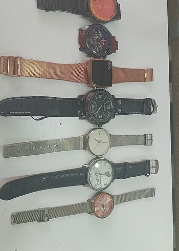 Erkek Çok Renkli Minimalist Saat Seti