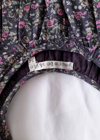 Çiçekli kısa Elbise - Görsel 2