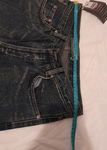 Koyu renk yıkamalı denim jean - Görsel 5