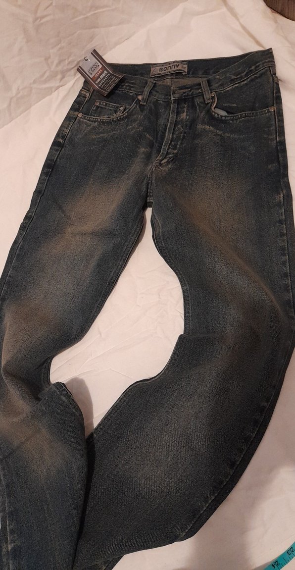 Koyu renk yıkamalı denim jean - Görsel 3