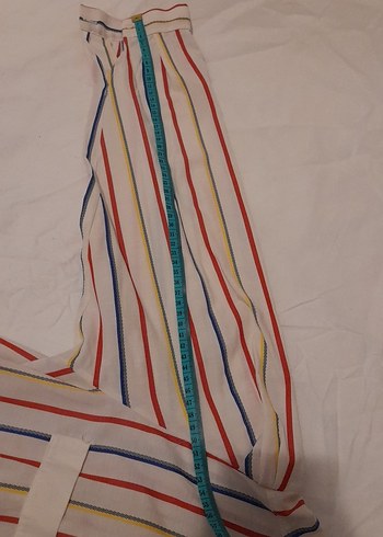 Çok Renkli Çizgili Pamuklu Gömlek - Görsel 4