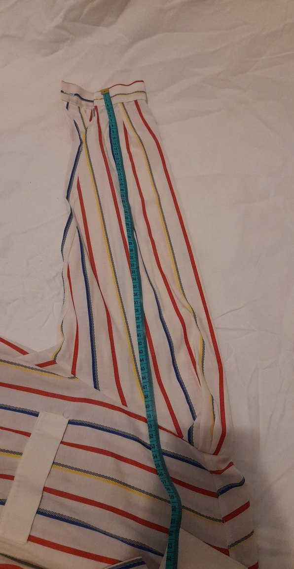 Çok Renkli Çizgili Pamuklu Gömlek - Görsel 4