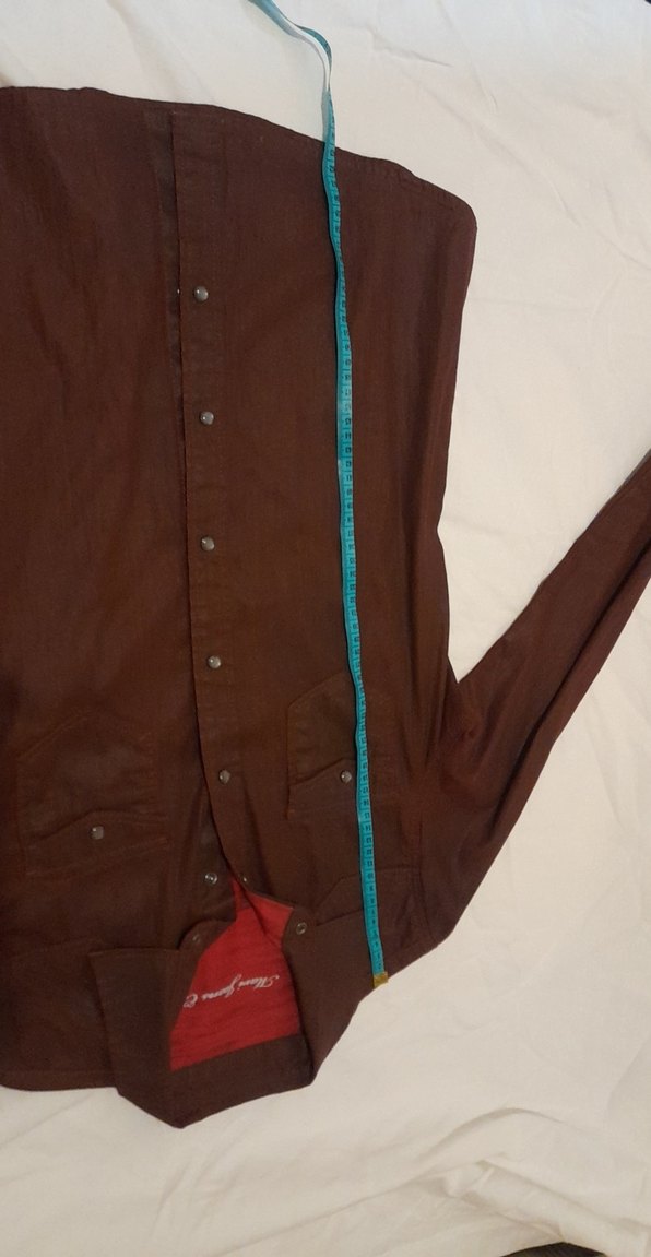 Kahverengi Deri Görünümlü Gömlek - Görsel 5