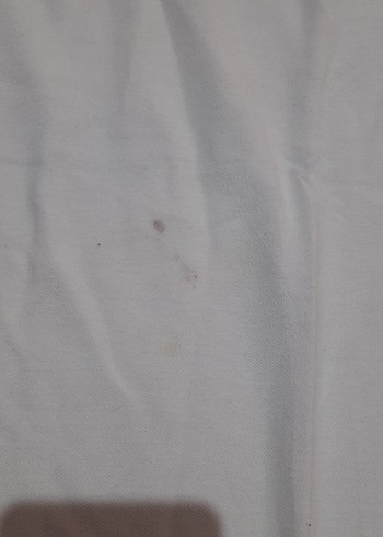 Beyaz Baskılı Kısa Kollu Polo Tişört - Görsel 2