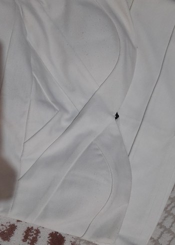 Beyaz Mini Straplez Elbise - Görsel 2