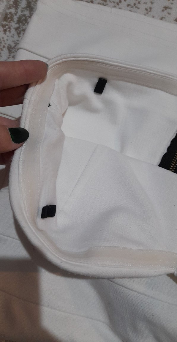 Beyaz Mini Straplez Elbise - Görsel 4