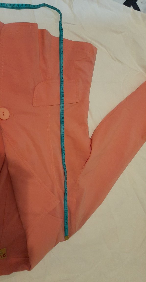 Pembe Kadın Keten Blazer Ceket - Görsel 4