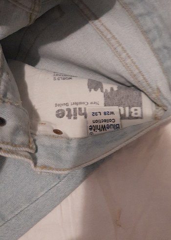 Gri mavi Denim Jean - Görsel 2