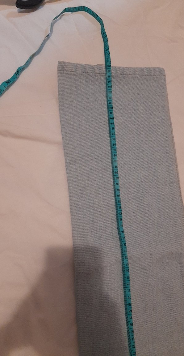 Gri mavi Denim Jean - Görsel 3