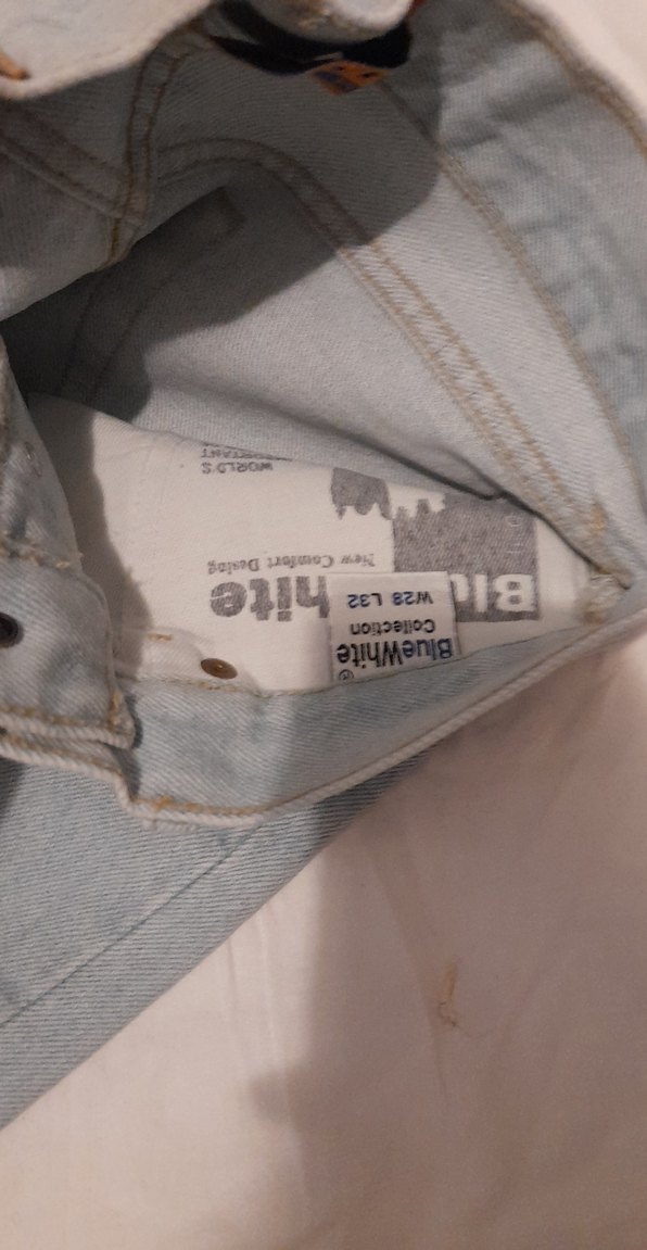 Gri mavi Denim Jean - Görsel 2