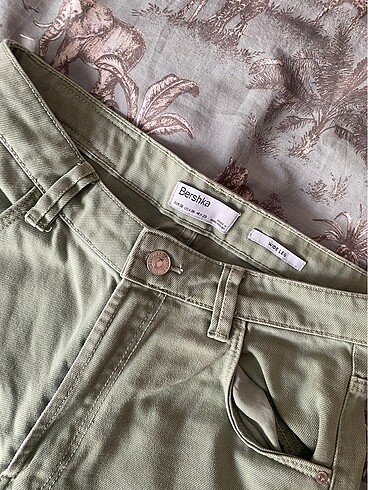 Bershka Wide Leg Kargo Pantolon