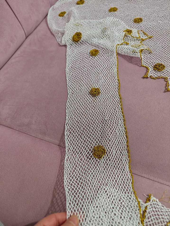 damat bohçası için  dantel seccade - Görsel 3