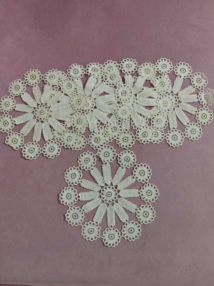 Elişi dantel yatak odası takımı - Görsel 2