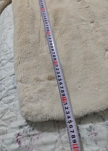 Kapüşonlu Krem Renk Suni Kürk - Görsel 10