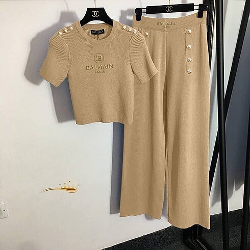 Balmain ikili triko takım