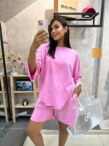 Alo yıkamalı cotton takım