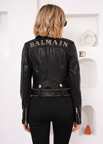 Balmain hakiki deri ceket yüzde yüz deridir - Görsel 5
