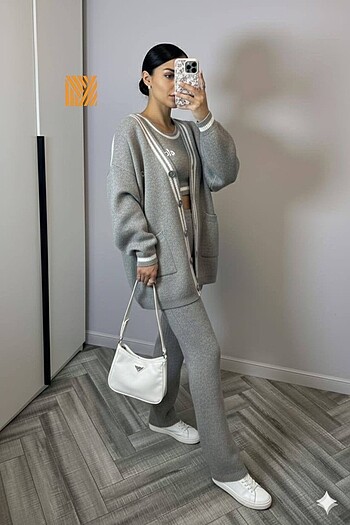 ALO ÜÇLÜ triko takım - Görsel 4