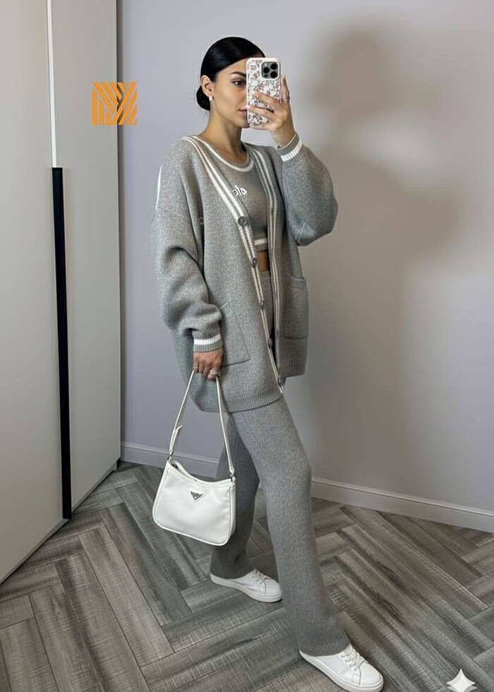 ALO ÜÇLÜ  triko takım - Görsel 4