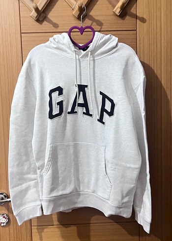 GAP Gri Kapüşonlu Kadın Sweatshirt