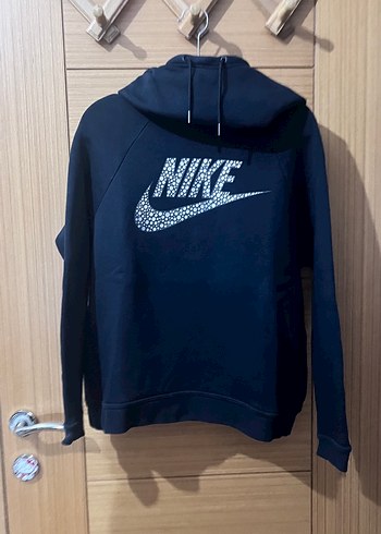 Nike Siyah Kapüşonlu Kadın Sweatshirt