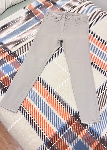 Gri Kadın Regular Fit Midi Jean